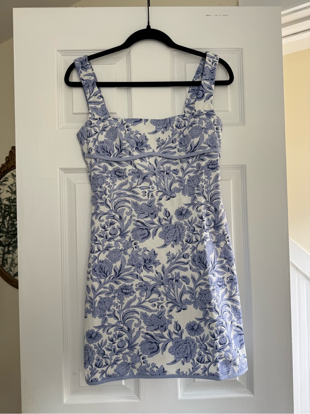 Hyacinth House Blue French Floral Laura Mini Dress - Picture 3 of 4